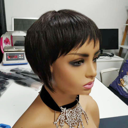 Human Hair Short Wig Non Lace Wigs